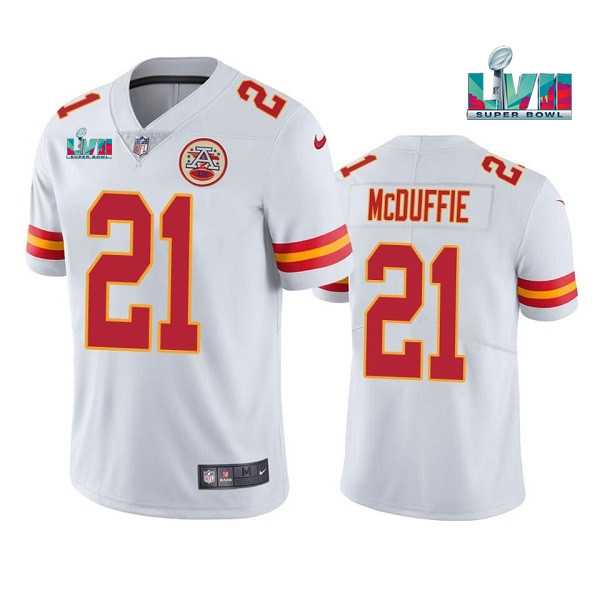 Men & Women & Youth Kansas City Chiefs #21 Trent McDuffie White Super Bowl LVII Patch Vapor Untouchable Limited Stitched Jersey,We sell and wholesale Men & Women & Youth Kansas City Chiefs #21 Trent McDuffie White Super Bowl LVII Patch Vapor Untouchable Limited Stitched Jersey on line form chian!